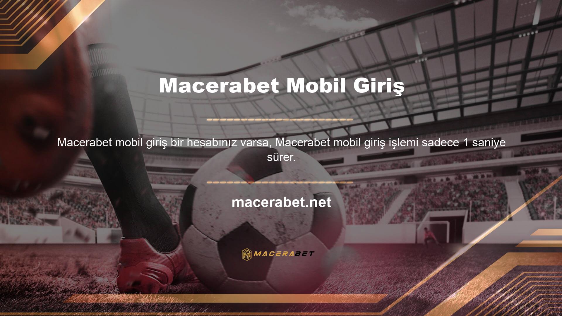 Mobil web sitesinin ana sayfasında sağ üst köşede bir giriş düğmesi vardır